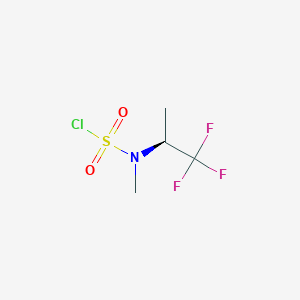 molecular formula C4H7ClF3NO2S B15201880 (S)-N-Methyl-1,1,1-trifluoro-2-propylsulfamoyl chloride 