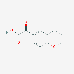 molecular formula C11H10O4 B15201887 2-(Chroman-6-yl)-2-oxoacetic acid 