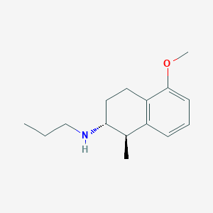 molecular formula C15H23NO B15201888 (1R,2R)-5-methoxy-1-methyl-N-propyl-1,2,3,4-tetrahydronaphthalen-2-amine 