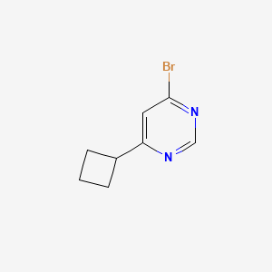 molecular formula C8H9BrN2 B1520189 4-Bromo-6-cyclobutylpyrimidine CAS No. 1086382-15-1