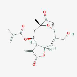 (3aS,4S,6R,11aR,Z)-10-(Hydroxymethyl)-6-methyl-3-methylene-2,7-dioxo-2,3,3a,4,5,6,7,11a-octahydro-6,9-epoxycyclodeca[b]furan-4-yl methacrylate