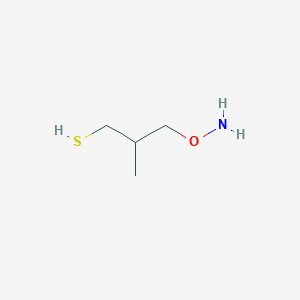 molecular formula C4H11NOS B15201966 3-(Aminooxy)-2-methylpropane-1-thiol 