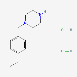 molecular formula C13H22Cl2N2 B1520198 1-(4-Ethyl-benzyl)-piperazine dihydrochloride CAS No. 340759-53-7