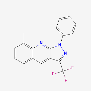 8-Methyl-1-phenyl-3-(trifluoromethyl)-1H-pyrazolo[3,4-b]quinoline