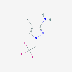 4-methyl-1-(2,2,2-trifluoroethyl)-1H-pyrazol-3-amine