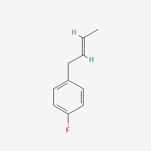 molecular formula C10H11F B15202010 1-[(2E)-2-Buten-1-Yl]-4-Fluorobenzene 