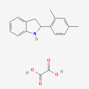 molecular formula C18H19NO4 B1520202 2-(2,4-Dimethylphenyl)indoline oxalate CAS No. 1177308-47-2