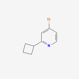 molecular formula C9H10BrN B1520204 4-溴-2-环丁基吡啶 CAS No. 1142194-11-3