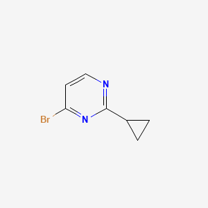 molecular formula C7H7BrN2 B1520209 4-溴-2-环丙基嘧啶 CAS No. 1086381-83-0