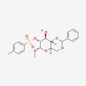 molecular formula C21H24O8S B15202093 Methyl 4,6-O-benzylidene-2-O-p-toluenesulfonyl-a-D-glucopyranoside 