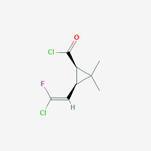 (1R,3R)-3-[2-Chloro-2-fluorovinyl]-2,2-dimethylcyclopropanecarbonyl chloride