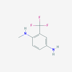 molecular formula C8H9F3N2 B15202120 N1-Methyl-2-(trifluoromethyl)benzene-1,4-diamine 