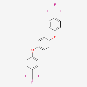 molecular formula C20H12F6O2 B15202133 1,4-Bis[4-(trifluoromethyl)phenoxy]benzene CAS No. 67525-36-4