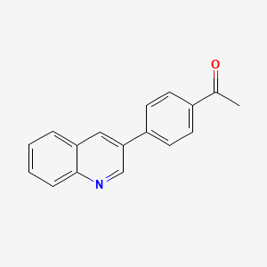 1-(4-(Quinolin-3-yl)phenyl)ethan-1-one