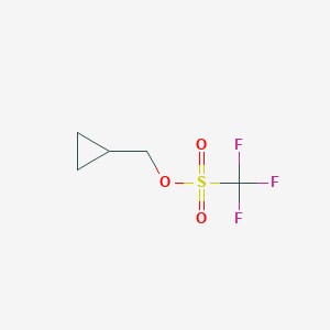 molecular formula C5H7F3O3S B15202147 Cyclopropylmethyl trifluoromethanesulfonate 