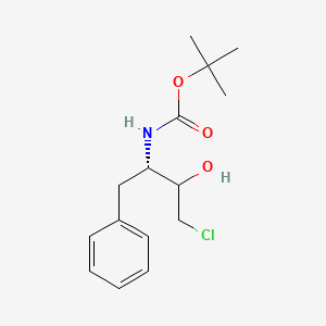 molecular formula C15H22ClNO3 B15202201 tert-Butyl ((2S)-4-chloro-3-hydroxy-1-phenylbutan-2-yl)carbamate 