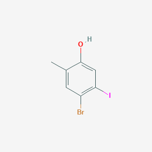 4-Bromo-5-iodo-2-methylphenol