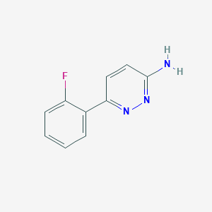 molecular formula C10H8FN3 B1520221 6-(2-氟苯基)哒嗪-3-胺 CAS No. 1159818-36-6