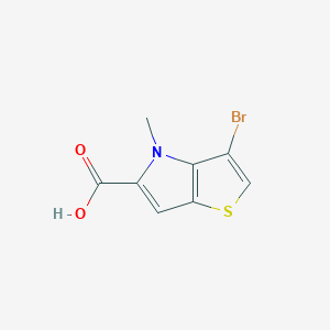 3-Bromo-4-methyl-4H-thieno[3,2-b]pyrrole-5-carboxylic acid