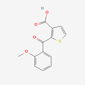 molecular formula C13H10O4S B15202233 2-(2-Methoxybenzoyl)thiophene-3-carboxylic acid 