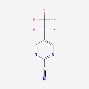 5-(Pentafluoroethyl)pyrimidine-2-carbonitrile