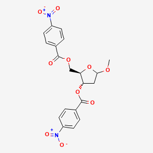 Methyl-2-deoxy-3,5-DI-O-P-nitrobenzoyl-D-ribofuranoside