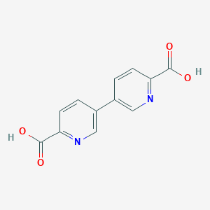 molecular formula C12H8N2O4 B15202281 [3,3'-Bipyridine]-6,6'-dicarboxylic acid 