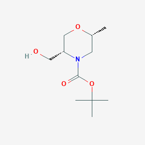 tert-butyl (2R,5R)-5-(hydroxymethyl)-2-methylmorpholine-4-carboxylate