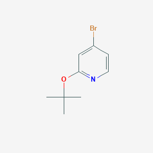 molecular formula C9H12BrNO B1520230 4-Bromo-2-tert-butoxypyridine CAS No. 1086381-36-3