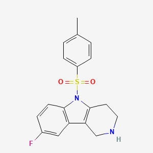 8-Fluoro-5-tosyl-2,3,4,5-tetrahydro-1H-pyrido[4,3-b]indole