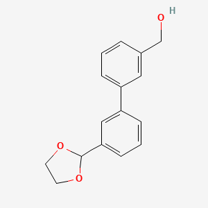 [3'-(1,3-Dioxolan-2-yl)[1,1'-biphenyl]-3-yl] methanol