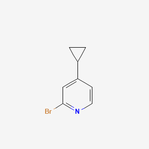 molecular formula C8H8BrN B1520233 2-Bromo-4-cyclopropylpyridine CAS No. 1086381-39-6