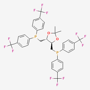 (((4R,5R)-2,2-dimethyl-1,3-dioxolane-4,5-diyl)bis(methylene))bis(bis(4-(trifluoromethyl)phenyl)phosphane)