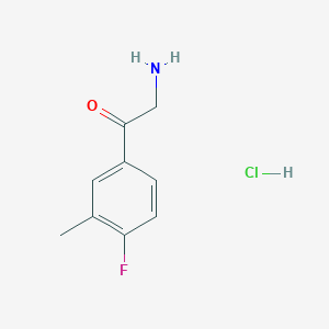 2-Amino-1-(4-fluoro-3-methylphenyl)ethan-1-one hydrochloride
