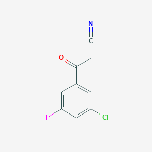 3-Chloro-5-iodobenzoylacetonitrile