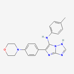 5-(4-Morpholinophenyl)-N-(p-tolyl)-1H-imidazo[1,2-b][1,2,4]triazol-6-amine