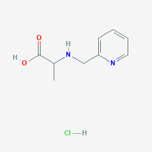2-[(Pyridin-2-ylmethyl)amino]propanoic acid hydrochloride