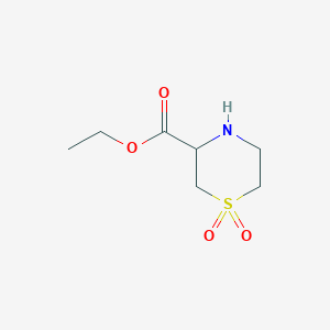 Ethyl thiomorpholine-3-carboxylate 1,1-dioxide