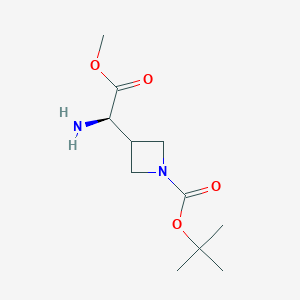 tert-Butyl 3-[(1R)-1-amino-2-methoxy-2-oxo-ethyl]azetidine-1-carboxylate