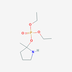 molecular formula C9H20NO4P B15202468 Diethyl (2-methylpyrrolidin-2-yl) phosphate 