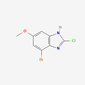 4-Bromo-2-chloro-6-methoxy-1H-benzimidazole