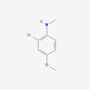 molecular formula C8H10BrNO B15202533 2-Bromo-4-methoxy-N-methylaniline 