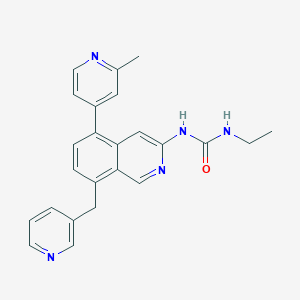 1-Ethyl-3-(5-(2-methylpyridin-4-yl)-8-(pyridin-3-ylmethyl)isoquinolin-3-yl)urea