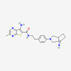 N-(4-(3,8-Diazabicyclo[3.2.1]octan-3-yl)phenethyl)-7-amino-3-methylthieno[2,3-b]pyrazine-6-carboxamide