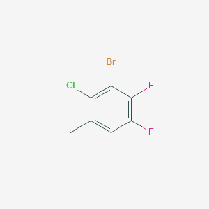 molecular formula C7H4BrClF2 B15202581 3-Bromo-2-chloro-4,5-difluorotoluene CAS No. 1208077-47-7