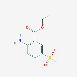 molecular formula C10H13NO4S B1520259 Ethyl 2-amino-5-methanesulfonylbenzoate CAS No. 1179784-47-4