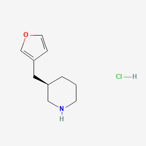 molecular formula C10H16ClNO B15202620 (R)-3-(Furan-3-ylmethyl)piperidine hydrochloride 