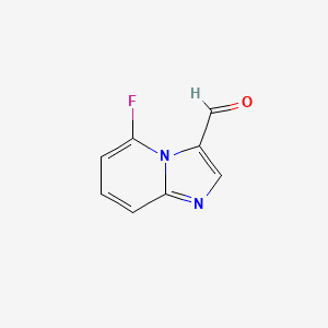 molecular formula C8H5FN2O B15202642 5-Fluoroimidazo[1,2-a]pyridine-3-carbaldehyde 