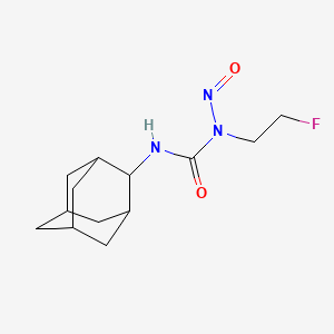 molecular formula C13H20FN3O2 B15202683 3-(2-Adamantyl)-1-(2-fluoroethyl)-1-nitrosourea CAS No. 33024-41-8