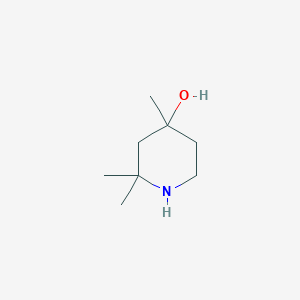 molecular formula C8H17NO B15202689 2,2,4-Trimethylpiperidin-4-ol 